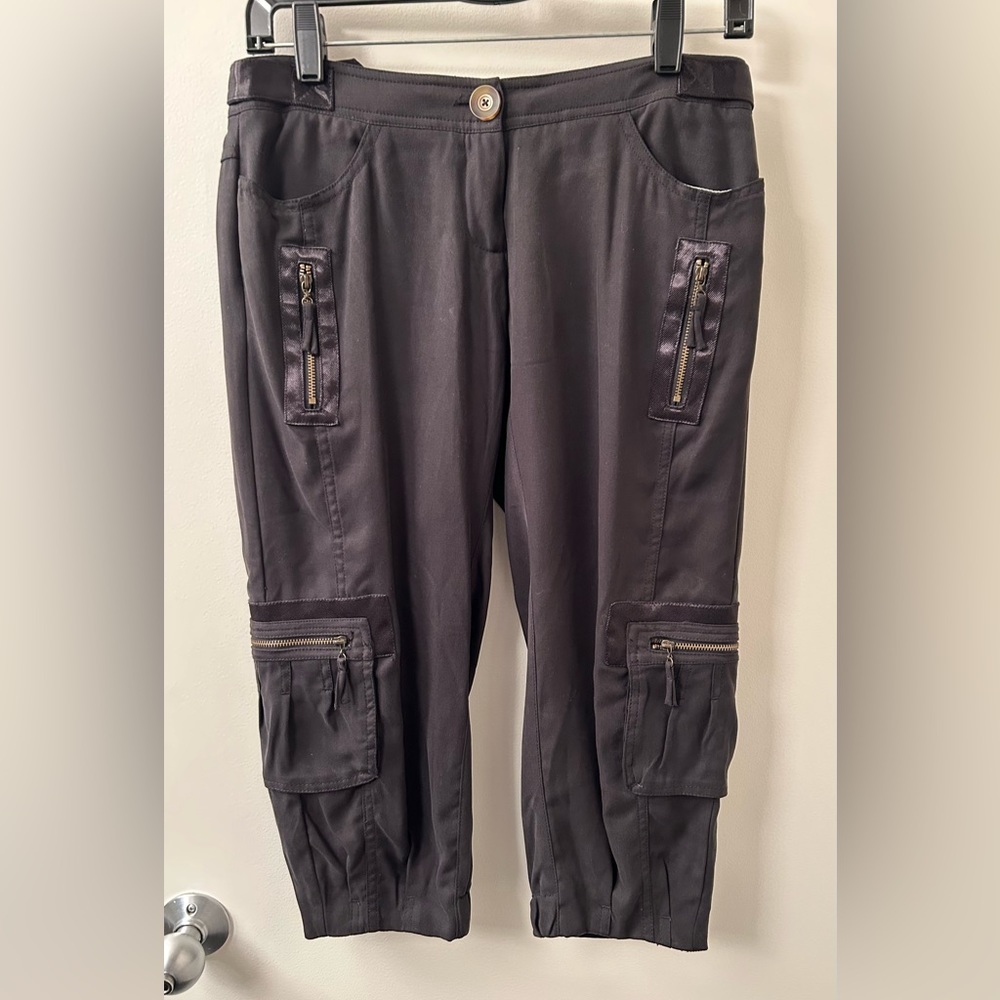 BeBe Vintage Silk Cargo Shorts